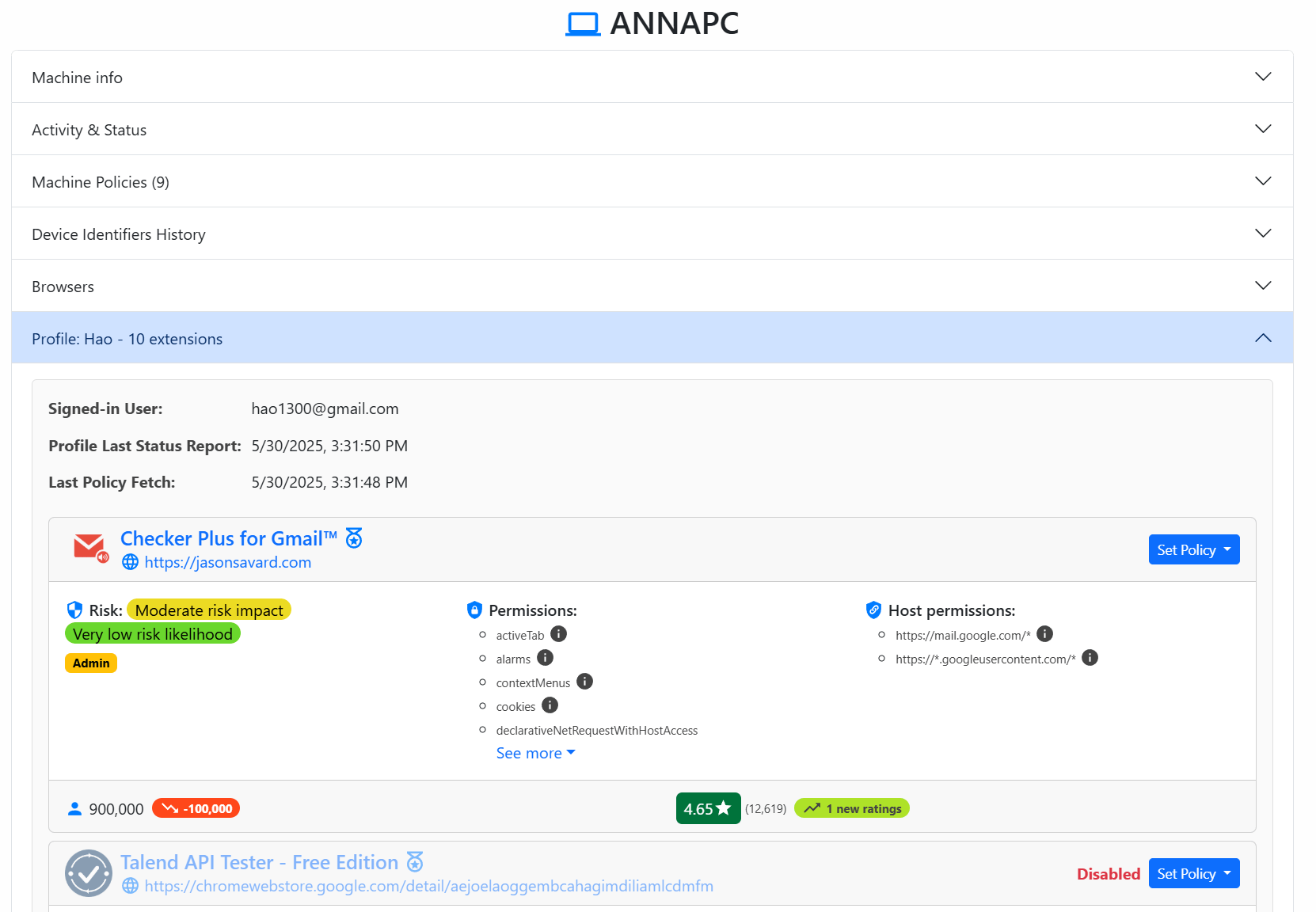 Single Device View